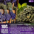 Premium Lavender Mint Tea Bags. 100% Natural, Blend of Lavender, Peppermint, Sage and Licorice. Herbal Tea