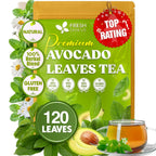Natural Avocado Whole Leaves Dried, Tea Bags, 100% Pure from Avocado Leaves, Avocado Leaf Tea, Hojas de Aguacate Seca, No Additives, No Caffeine, Vegan Herbal Tea