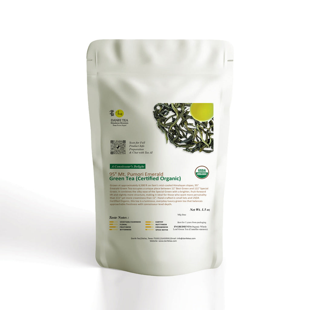 Danfe 95° Mt. Pumori Emerald Green Tea – USDA Certified Organic
