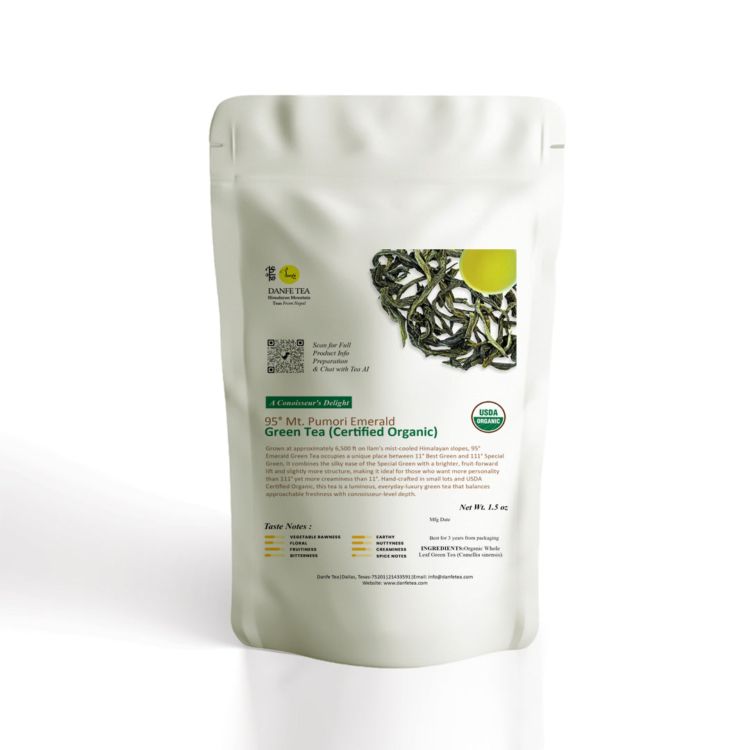 Danfe 95° Mt. Pumori Emerald Green Tea – USDA Certified Organic