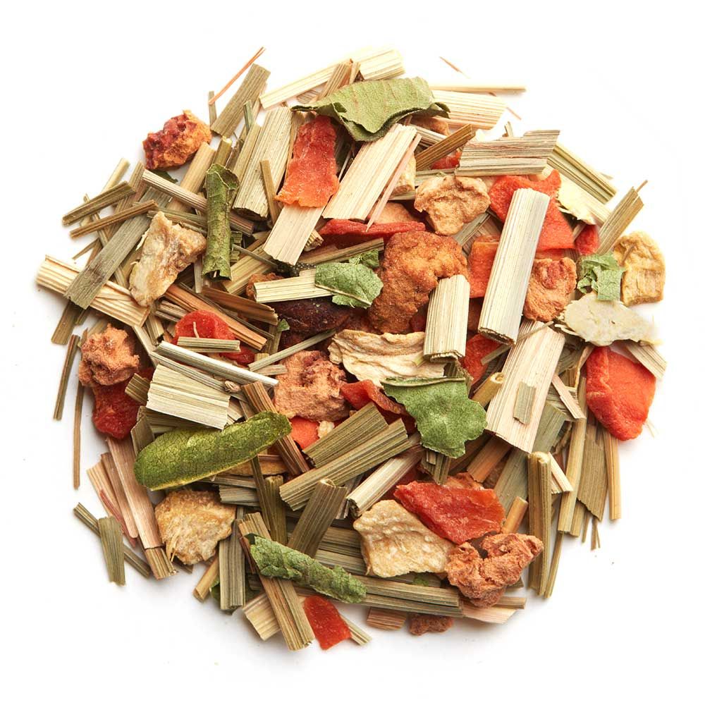 Palais des Thés ORGANIC LEMONGRASS GINGER CARROT HERBAL TEA (3.2 OZ TIN, L'HERBORISTE N° 95)
