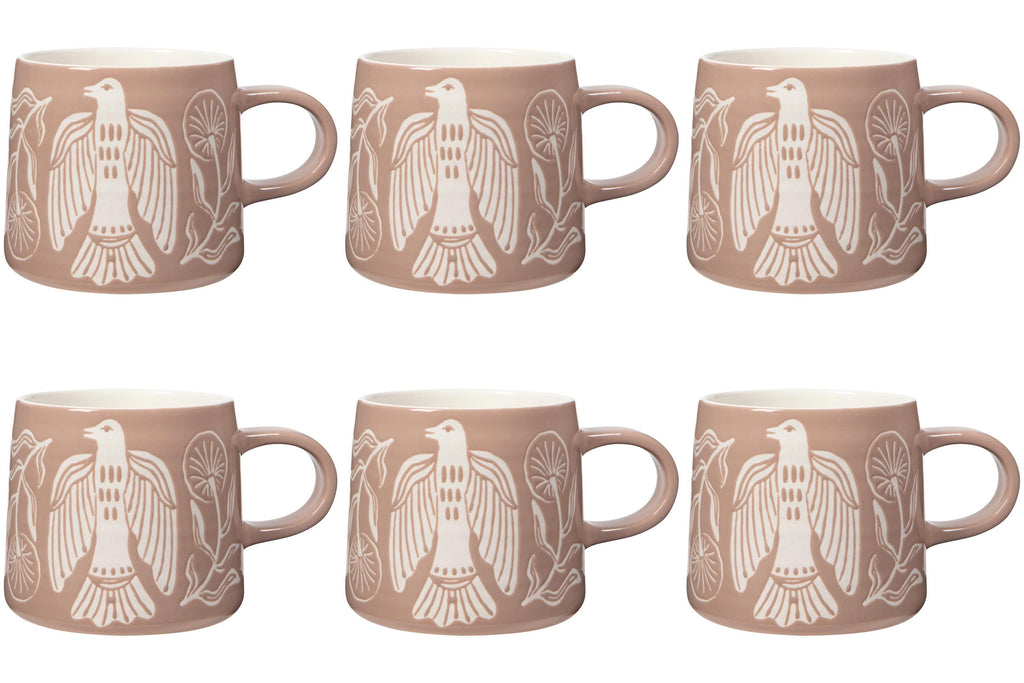 Set of 6 Mug Imprint Peregrine