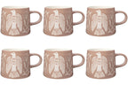 Set of 6 Mug Imprint Peregrine