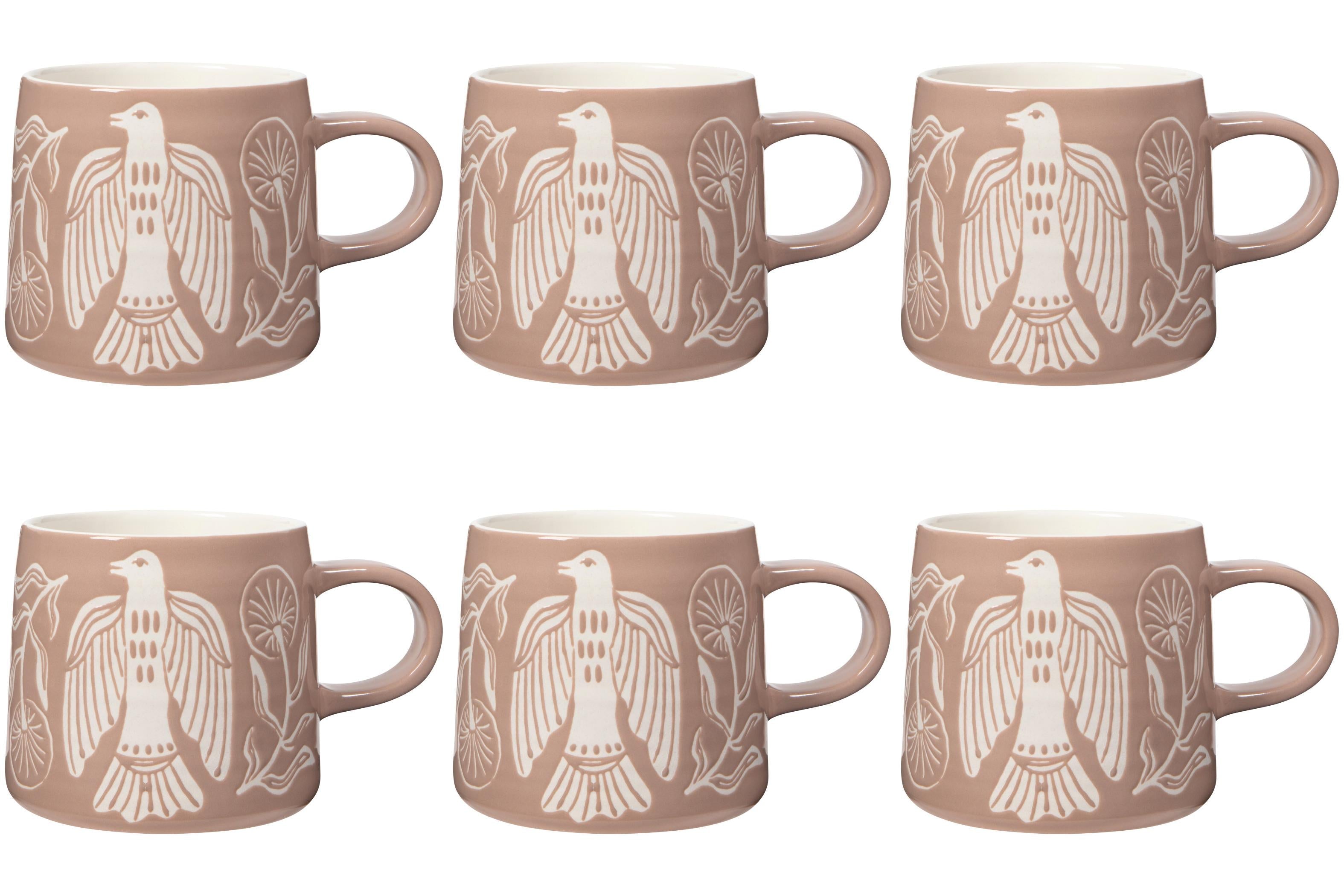 Set of 6 Mug Imprint Peregrine