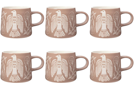 Set of 6 Mug Imprint Peregrine