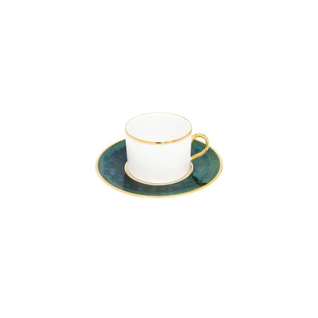 CASANOI Lush Forest Tea Cup + Saucer (Set of 4)