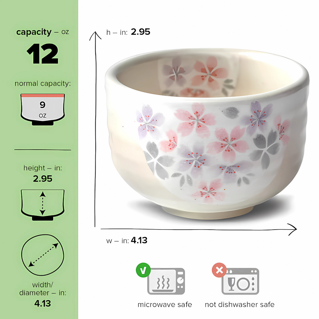 Aprika Life Kohiki Pink Sakura Ceramic Matcha Bowl