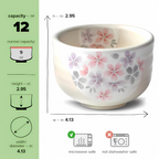 Aprika Life Kohiki Pink Sakura Ceramic Matcha Bowl