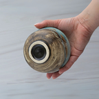 Aprika Life Japanese Matcha Tea Bowl Blue & Brown Glaze