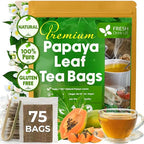 Premium Papaya Leaf Tea Bags, Made with Natural Material Tea Bags. No Sugar, No Caffeine, No Gluten, Vegan. Herbal Tea