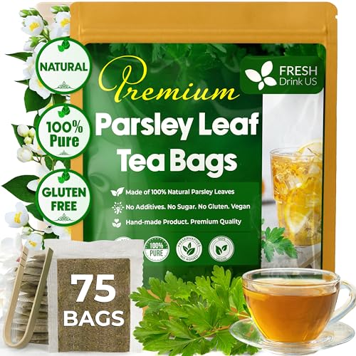 Premium Parsley Leaf Tea Bags, 100% Natural & Pure from Parsley Leaves. Herbal Tea