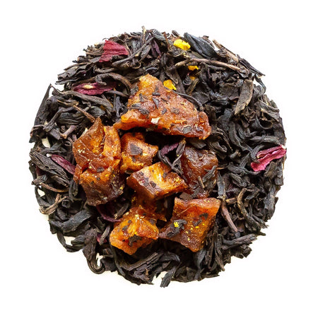Beach House High Desert Tea packaging featuring leaves, highlighting blackberry and peach flavor profile.