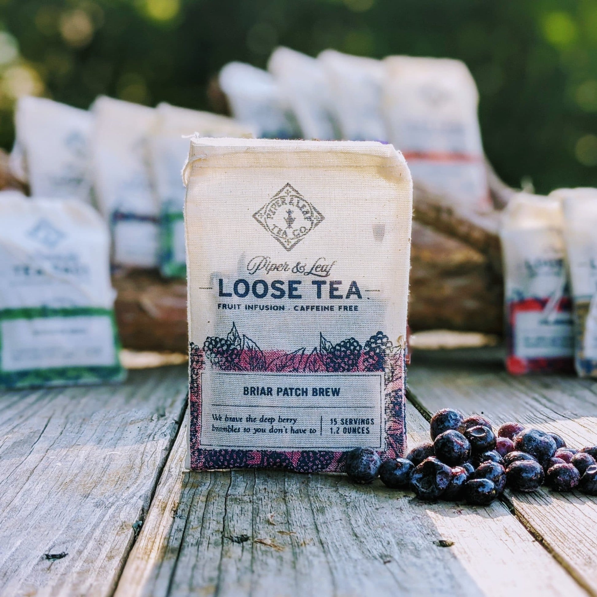 Piper and Leaf Briar Patch Brew Muslin Bag of Loose Leaf Tea - 15 Servings