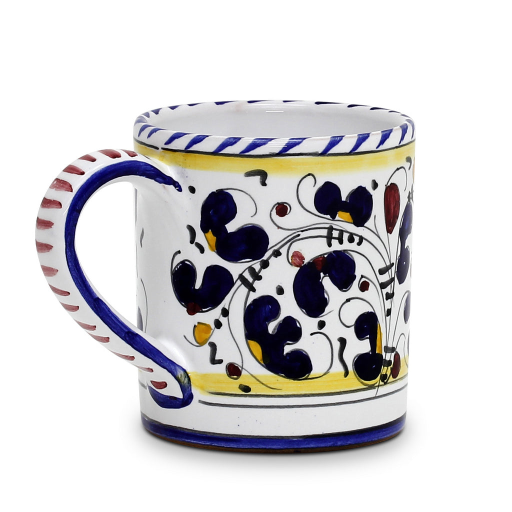 Deruta of Italy Orvieto Blue Rooster: Mug (10 oz.)