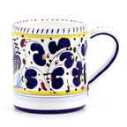 Deruta of Italy Orvieto Blue Rooster: Mug (10 oz.)