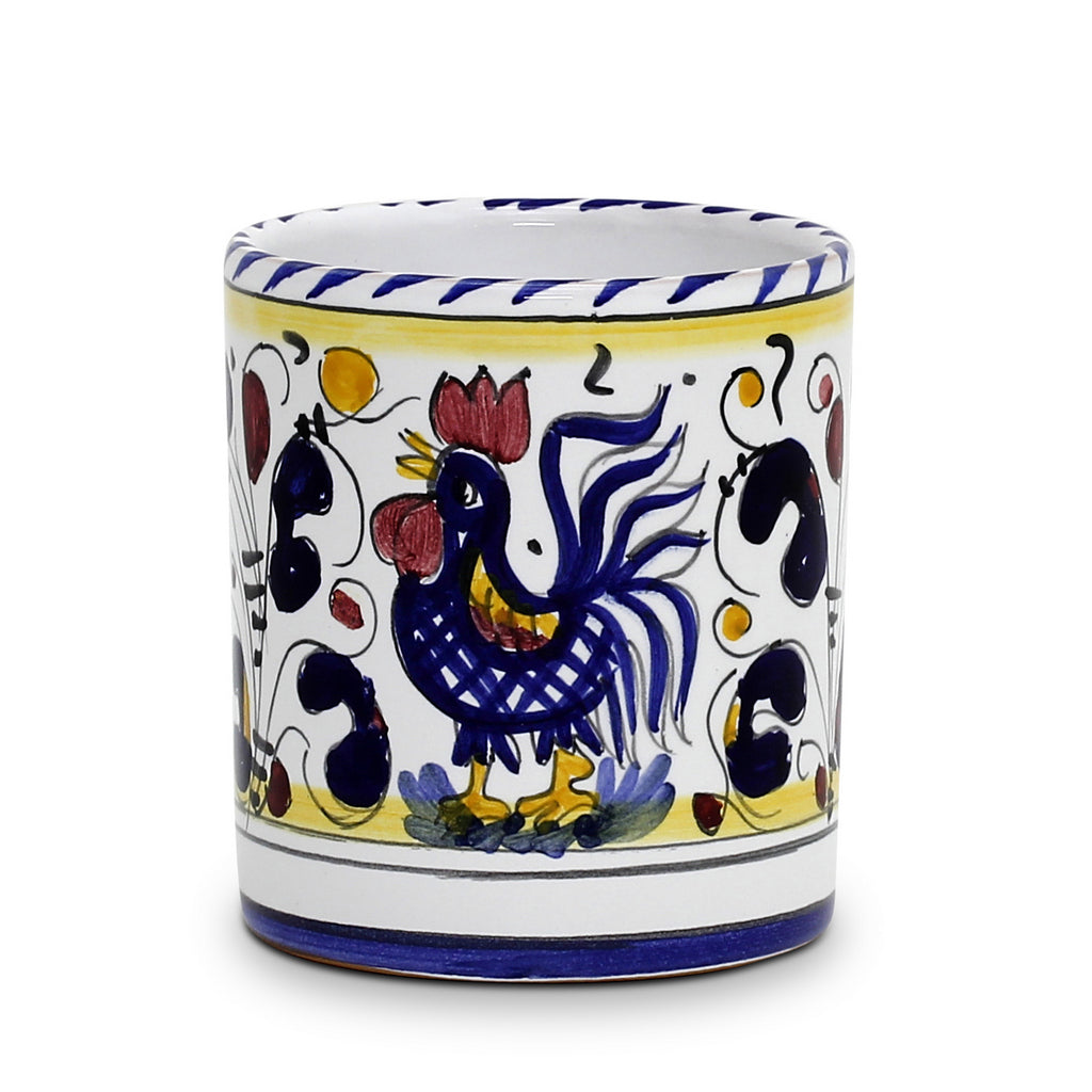 Deruta of Italy Orvieto Blue Rooster: Mug (10 oz.)