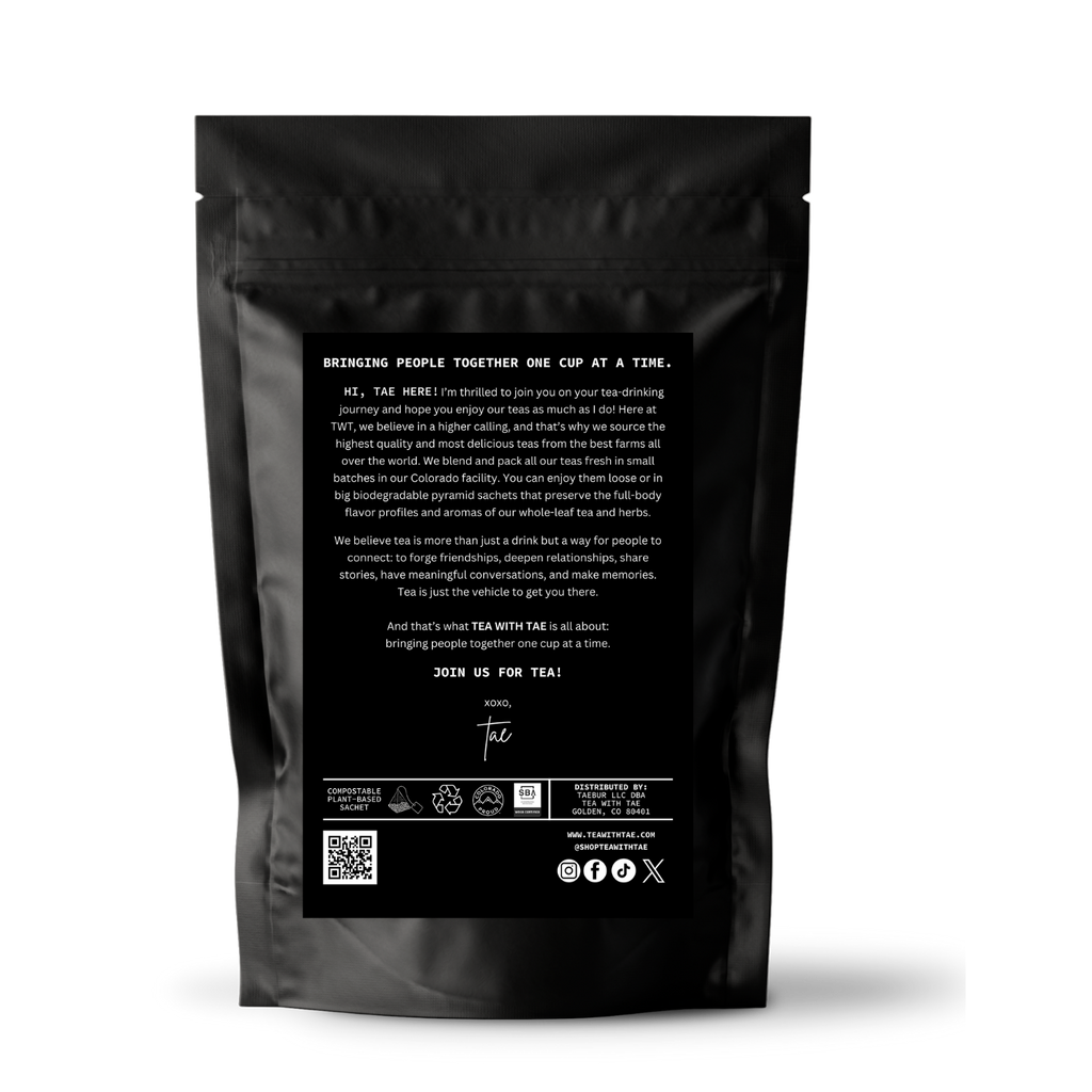 Tea with Tae White Peony Loose Leaf Pouch (3oz. Loose Leaf Tea)