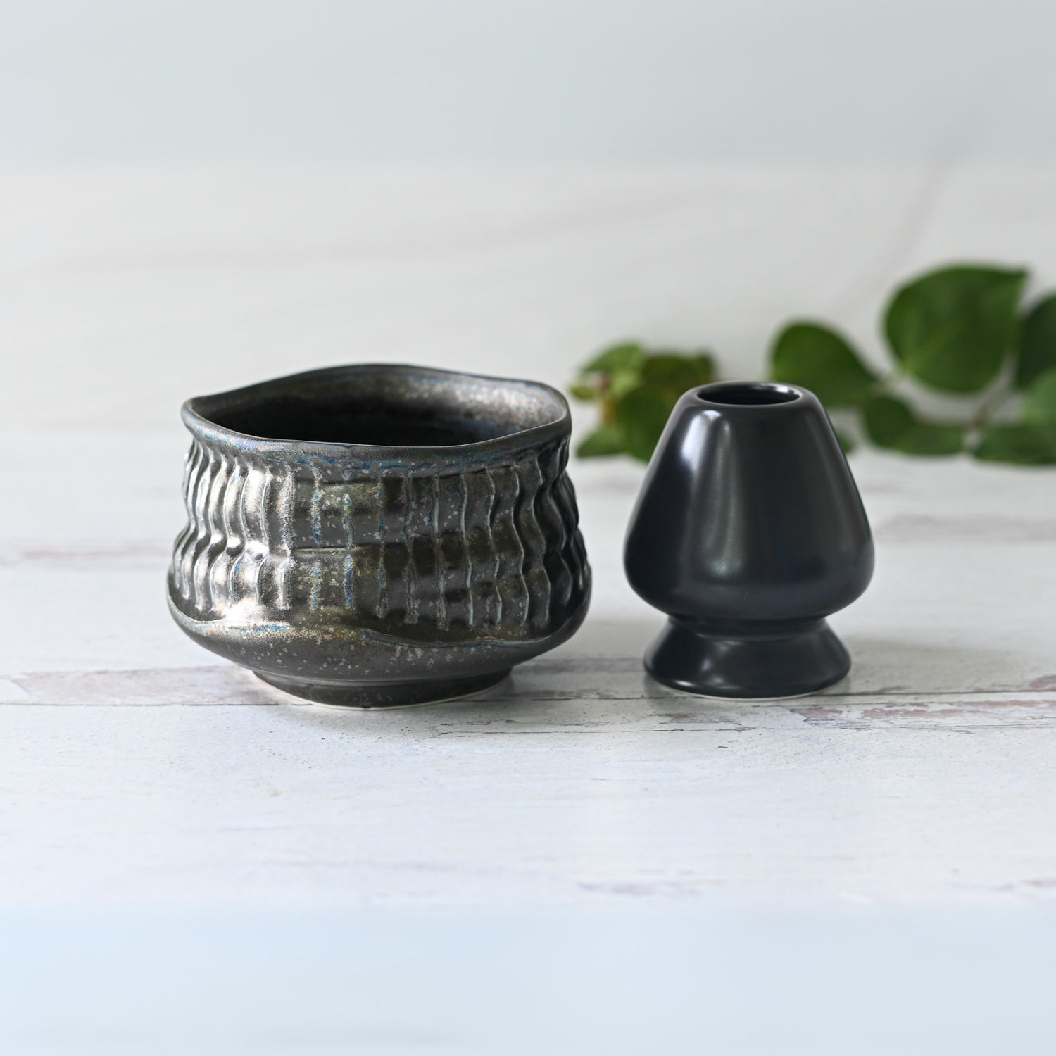 Aprika Life Black Ceramic Meisen Matcha Bowl