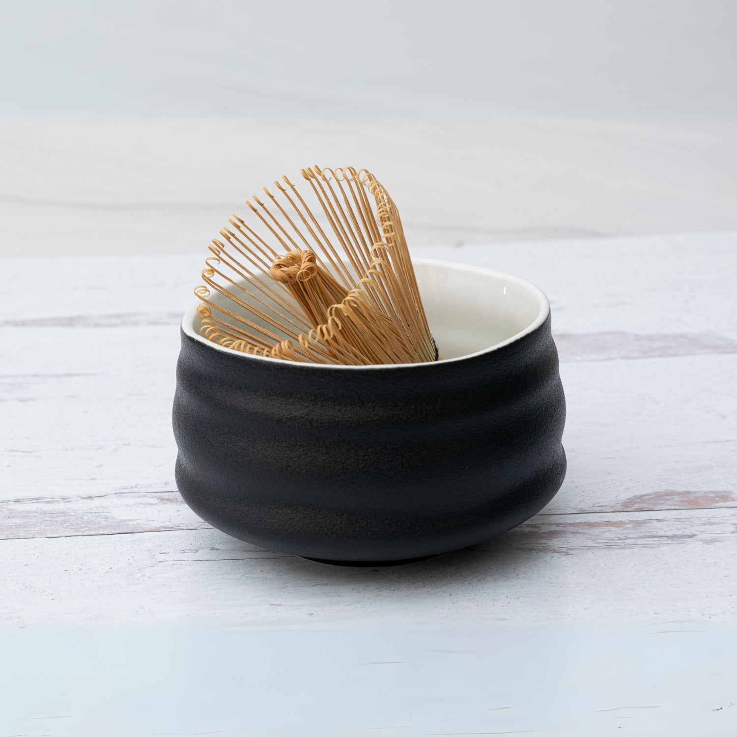 Aprika Life Black and White Ceramic Matcha Bowl