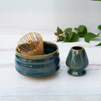 Aprika Life Blue Ceramic Matcha Bowl