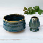 Aprika Life Blue Ceramic Matcha Bowl