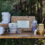 Piper and Leaf Piper Press Brew Kit featuring brewing tools and accessories for making tea at home