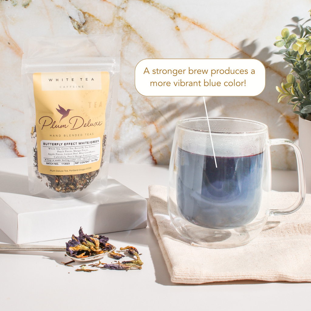 Plum Deluxe Butterfly Effect Green/White Tea (Mango / Peach)