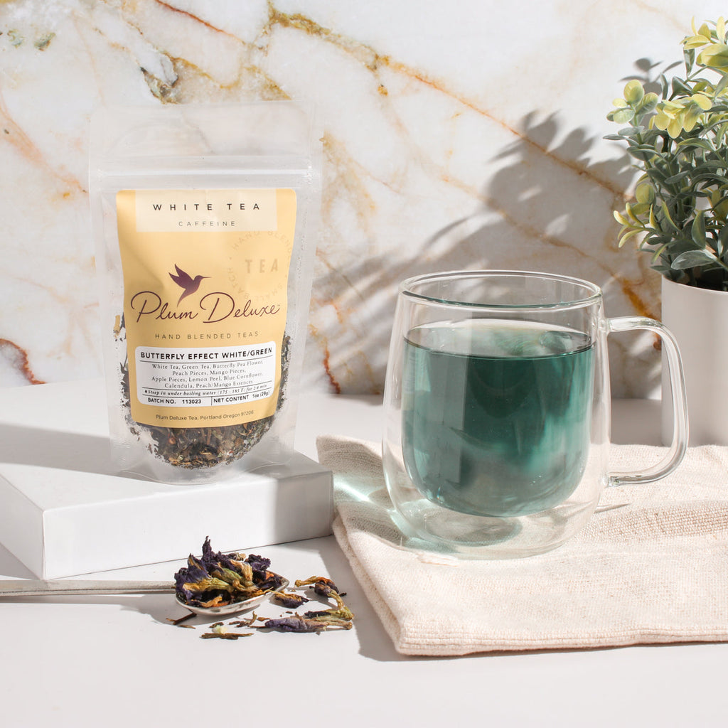 Plum Deluxe Butterfly Effect Green/White Tea (Mango / Peach)