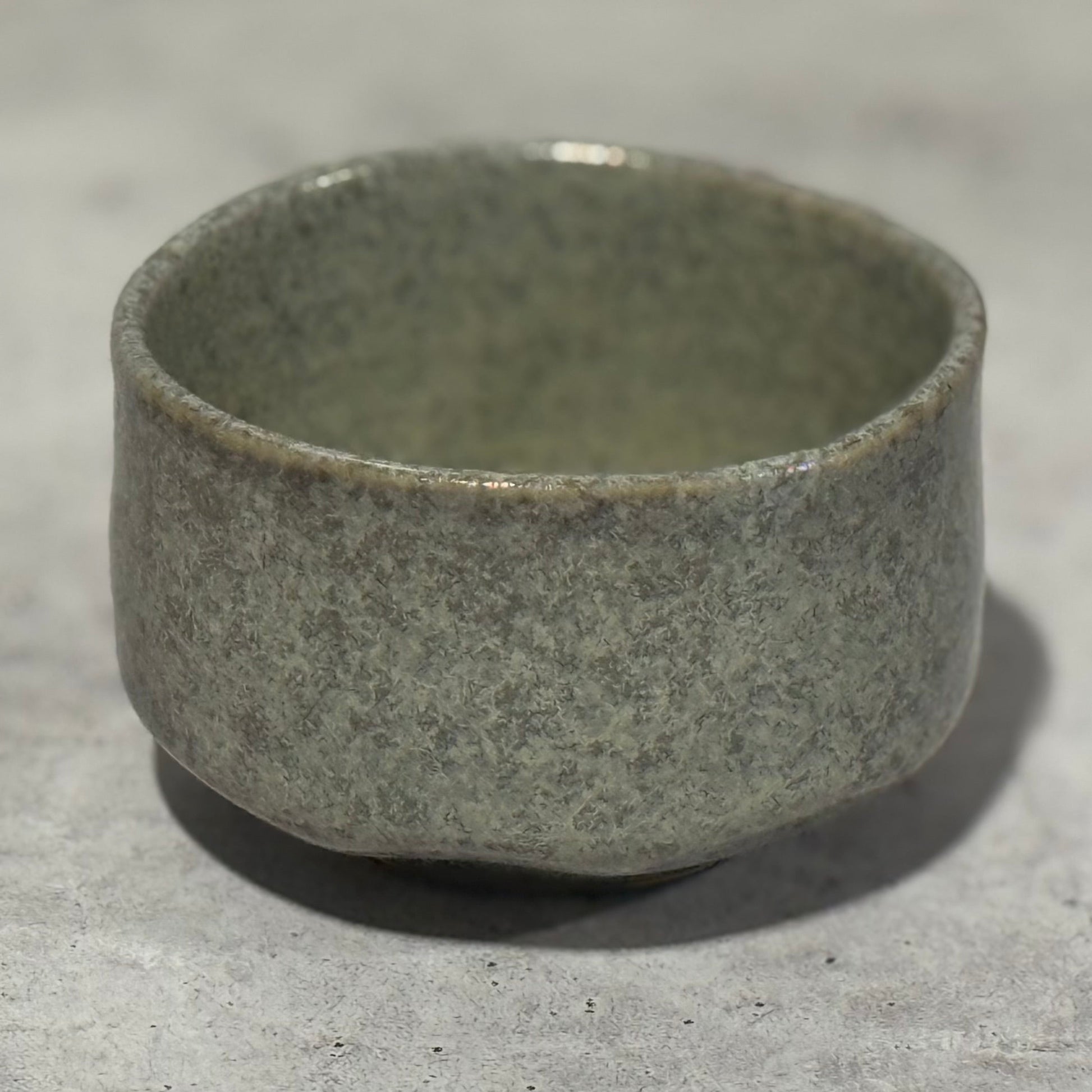 Inoue Tea Oboro Gray Mino-yaki Chawan - Japanese Matcha Bowl