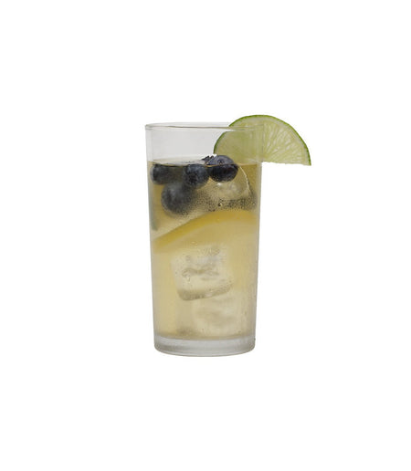 Harney & Sons Blueberry Green Fresh Brew Iced Tea in a pouch, showcasing the blend of green tea and blueberries.