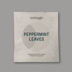 Peppermint Pyramid Sachets (individually wrapped) by Somage USA, featuring 50 hand-cultivated peppermint tea sachets.
