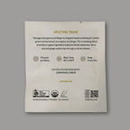 Lemongrass & Ginger Pyramid Sachet (individually wrapped) by Somage USA, shown in a clear packaging with herbal design.