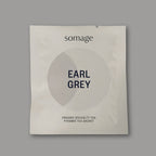 Earl Grey Pyramid Sachet (individually wrapped) by Somage USA, featuring blue cornflowers and Spanish Bergamot in 50 sachets.