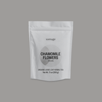 Chamomile Flowers Loose Leaf by Somage USA, dried blossoms from Egypt for herbal tea with floral aromas and subtle sweetness.