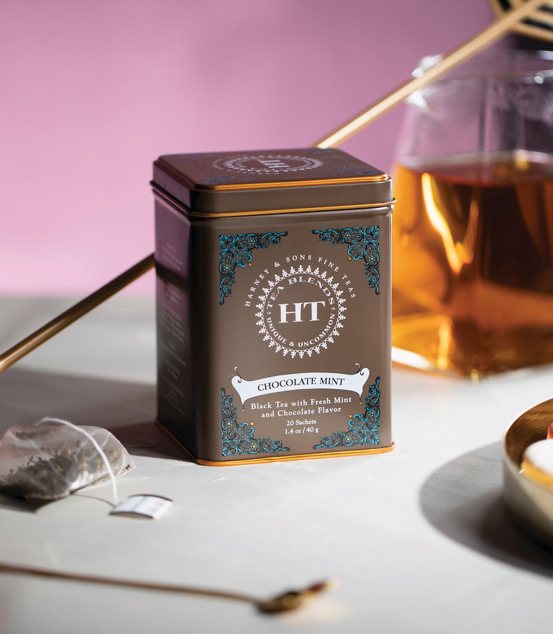 Harney & Sons Chocolate Mint, HT Tin of 20 Sachets
