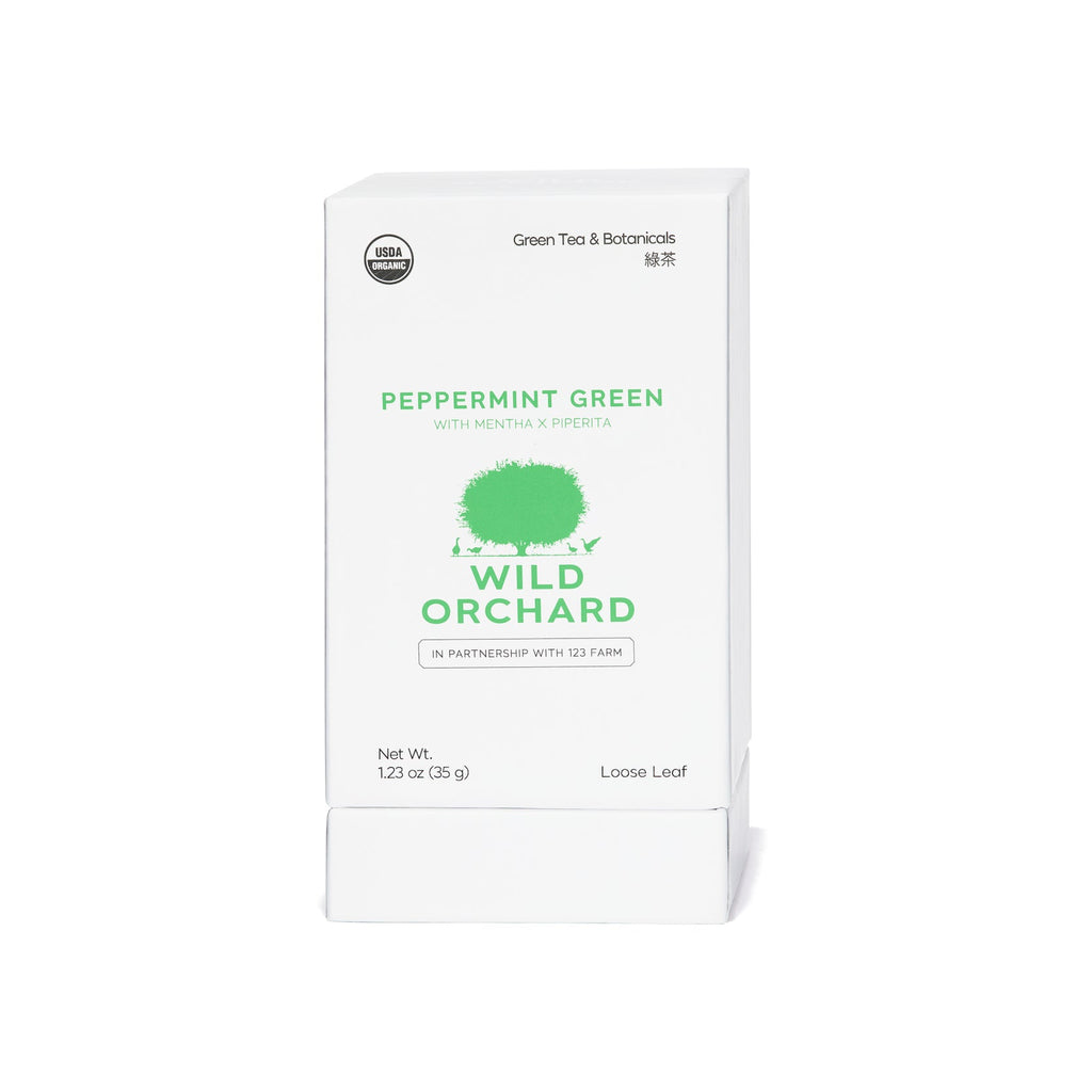 Wild Orchard Peppermint Green - Organic Loose Leaf Green Tea
