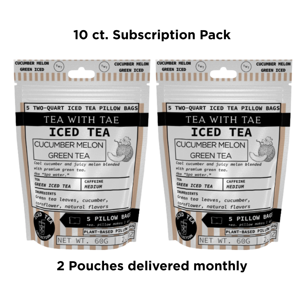 Tea with Tae Cucumber Melon Green Iced Tea Pouch