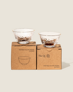 The Qi Gold rim glass cups (2)
