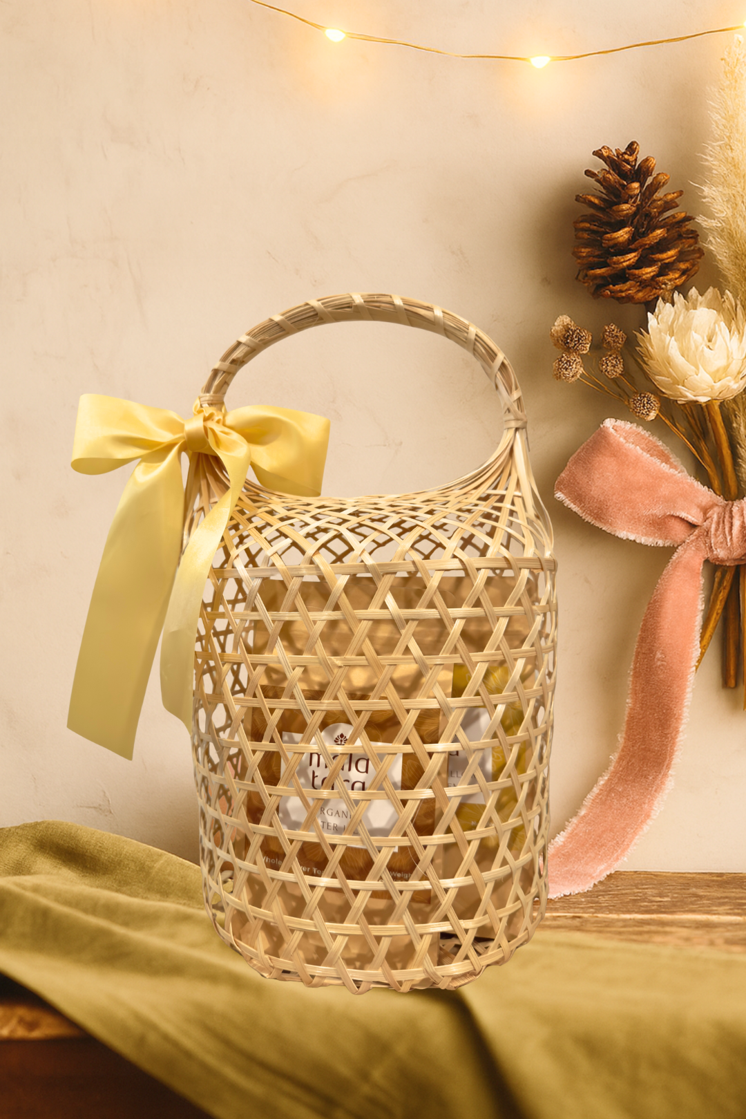 Mala Tara Daily Essential Glow Gift Basket Herbal Tea