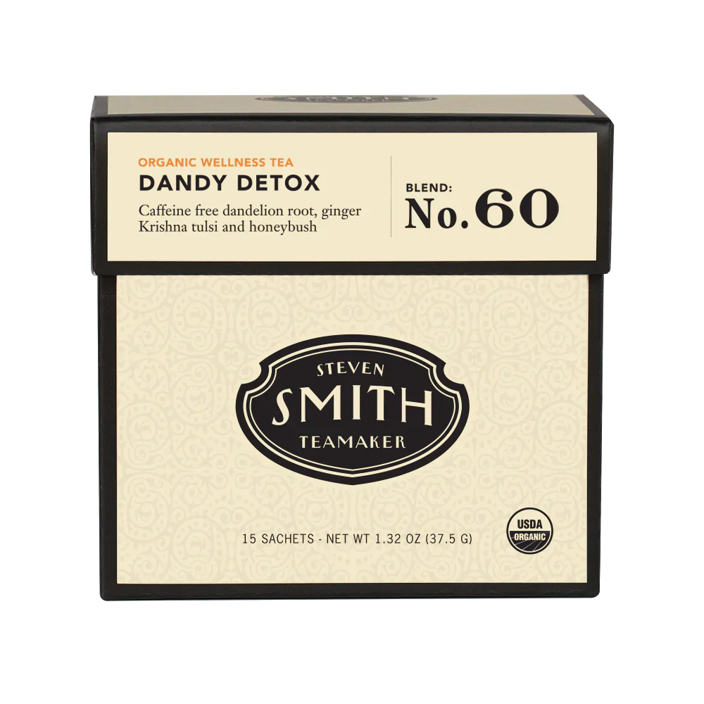 Smith Teamaker DANDY DETOX BLEND NO. 60 (15 TEA BAGS, 1.32 OZ) Herbal Tea