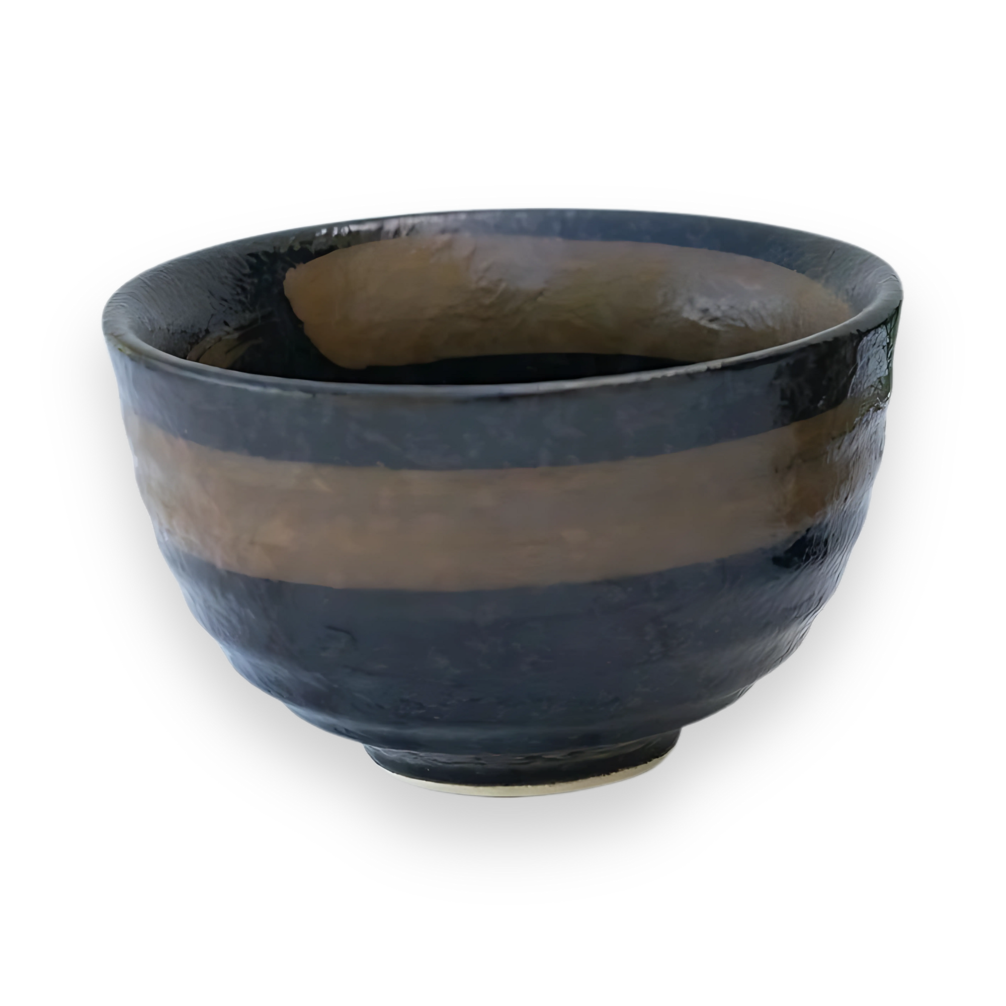 Aprika Life Dark Brown Glaze Ceramic Matcha Bowl