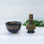 Aprika Life Dark Brown Glaze Ceramic Matcha Bowl