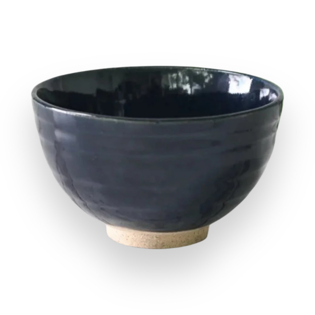 Aprika Life Dark Navy Blue Ceramic Matcha Bowl