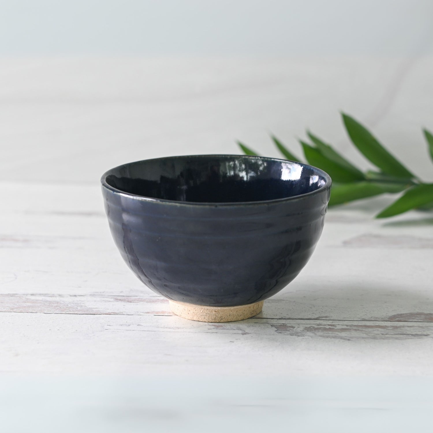Aprika Life Dark Navy Blue Ceramic Matcha Bowl