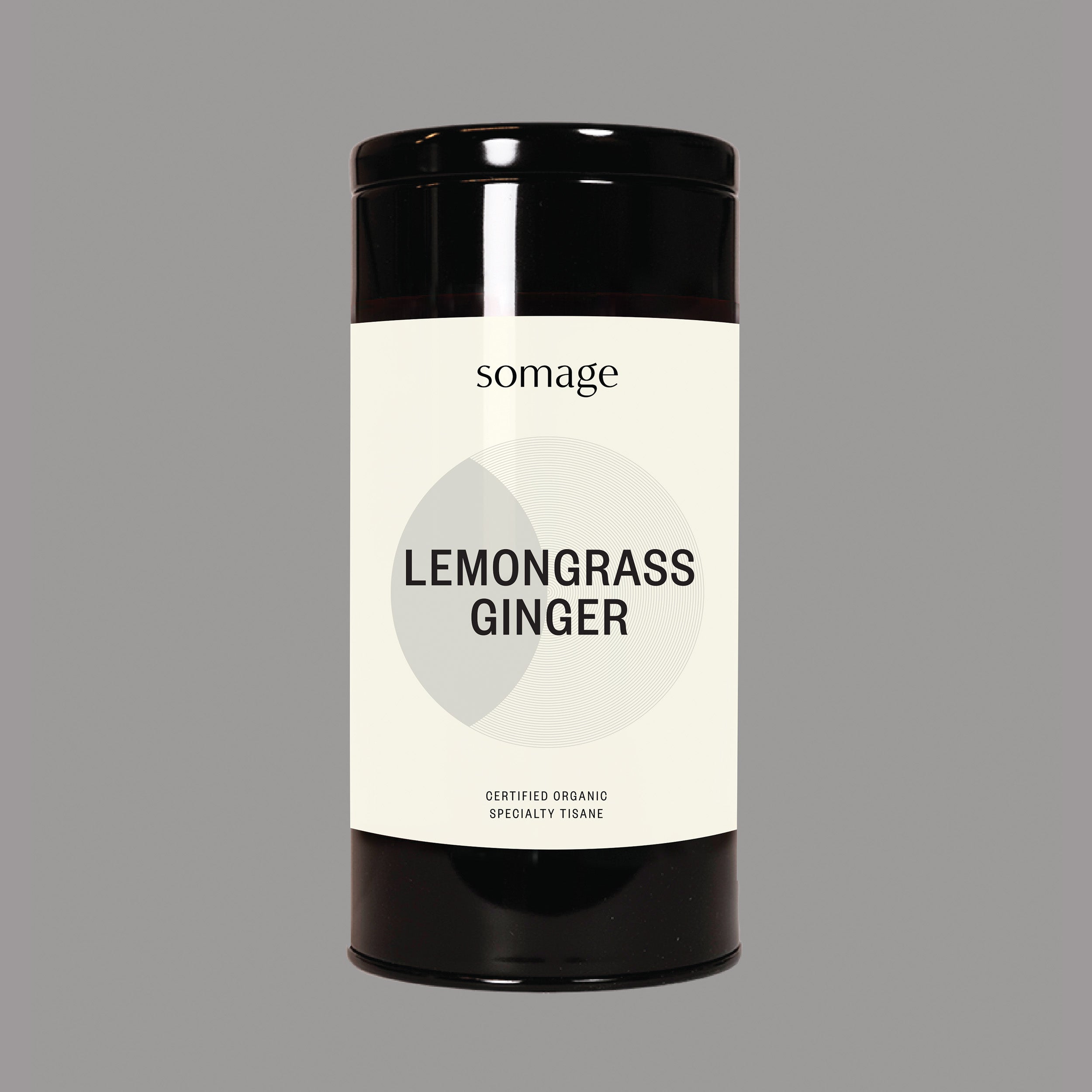 Lemongrass & Ginger Tea Tin by Somage USA, featuring a storage tin designed to keep tea fresh and easy to use.