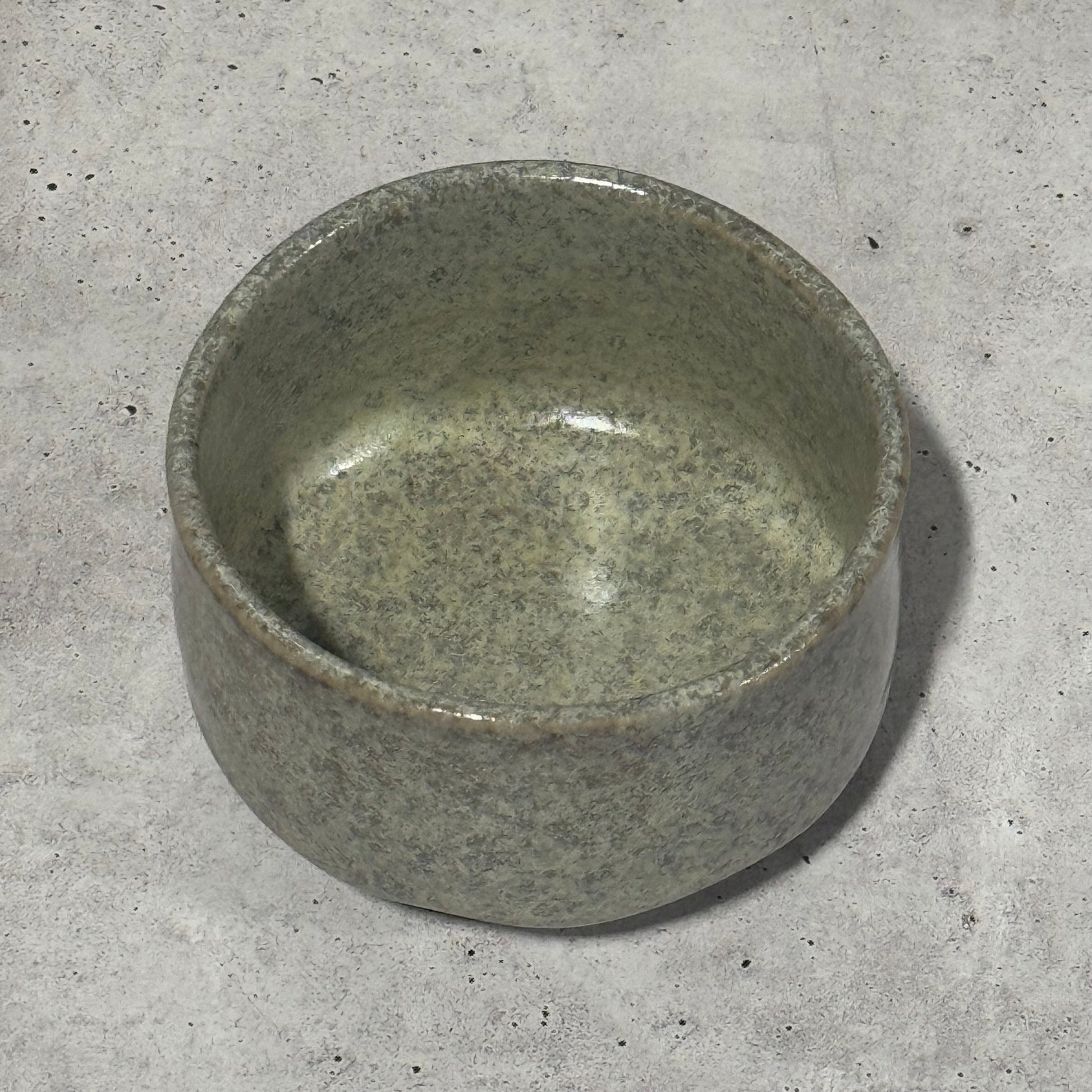 Inoue Tea Oboro Gray Mino-yaki Chawan - Japanese Matcha Bowl