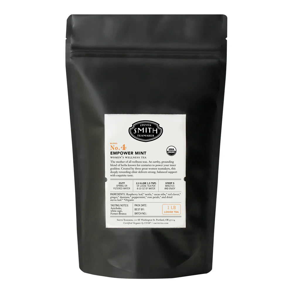 Smith Teamaker EMPOWER MINT WOMEN'S WELLNESS TEA BLEND NO. 4 (LOOSE LEAF, 1 LB) Herbal Tea