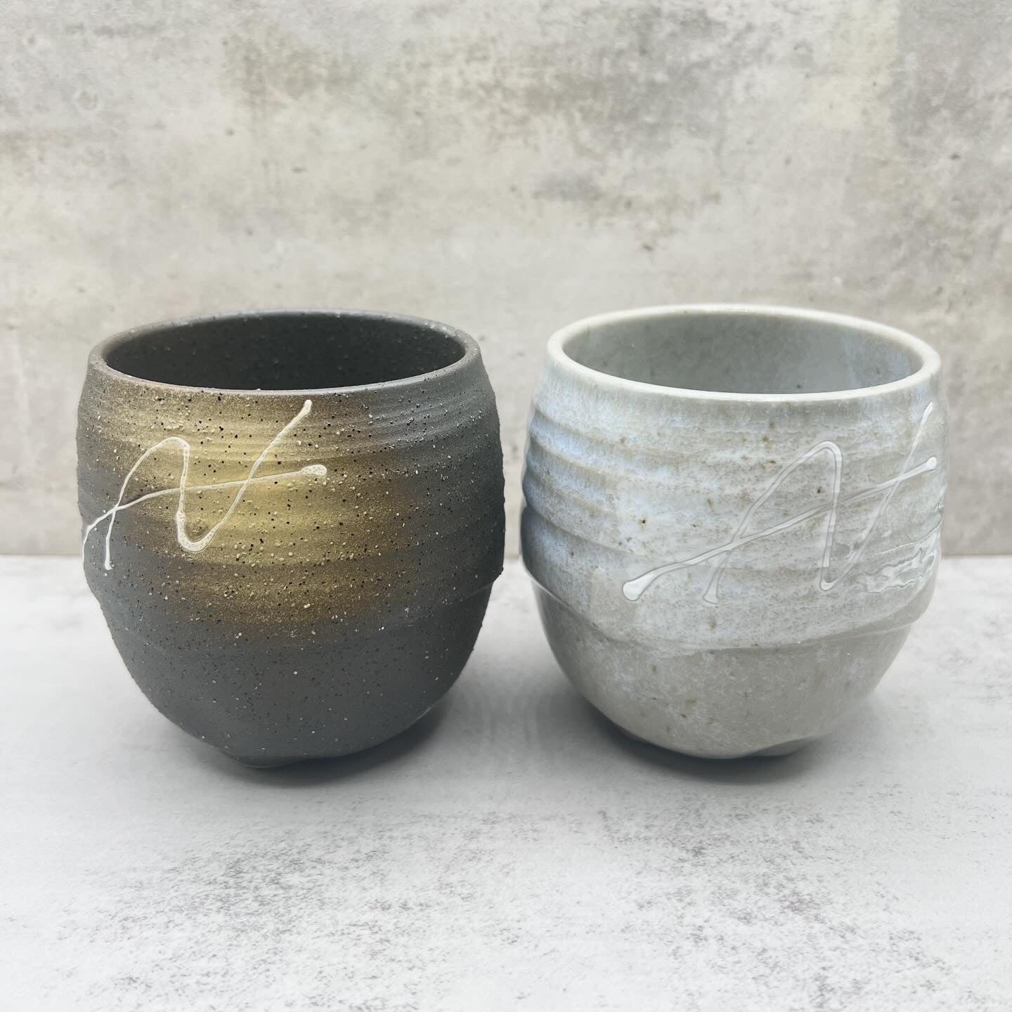 Inoue Tea Ishin Iga Black Mino-yaki Yunomi - Japanese Teacup