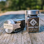 Piper and Leaf Front Porch Special Glass Jar of Loose Leaf Tea - 30 Servings displayed in a clear glass jar.