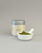 Teappo Four Springs Powder in a resealable pouch, showcasing the product's packaging design and branding.